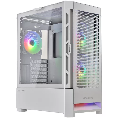 COUGAR GAMING COUGAR AIRFACE RGB PC Case, Mid Tower, White