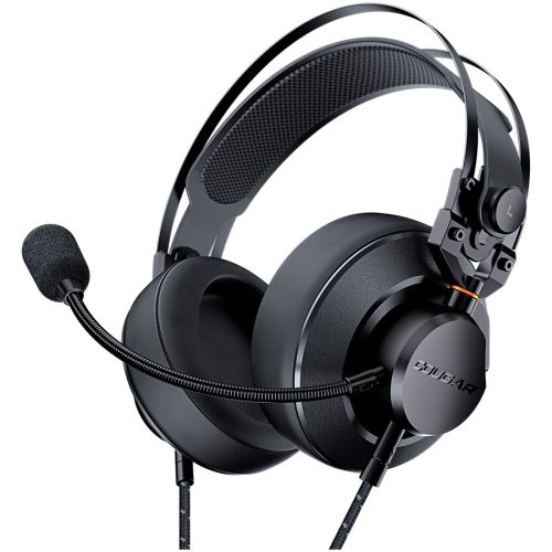 COUGAR GAMING Cougar I VM410 I 3H550P53B.0002 I Headset I 53mm Driver / 9.7mm noise cancelling Mic. / Stereo 3.5mm 4-pole and 3-pole PC adapter / Suspended Headband / Black