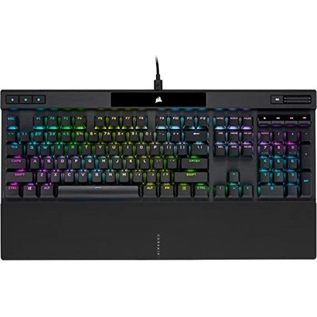 Corsair K70 RGB PRO Mechanical Gaming Keyboard, Backlit RGB LED, CHERRY MX Red, Black, Black PBT Keycaps