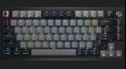 CORSAIR K70 CORE RGB Gamer billentyűzet, fekete/szürke