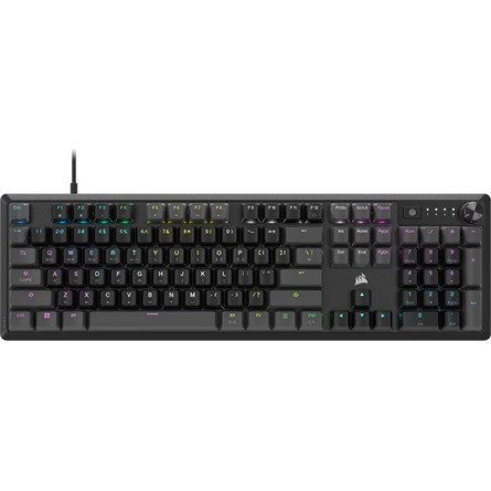 CORSAIR K70 CORE RGB Gamer billentyűzet, szürke/fekete