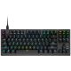 Corsair K60 PRO TKL RGB Optical-Mechanical Gaming Keyboard, Backlit RGB LED, CORSAIR OPX, Black