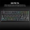 Corsair K60 PRO TKL RGB Optical-Mechanical Gaming Keyboard, Backlit RGB LED, CORSAIR OPX, Black