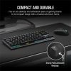 Corsair K60 PRO TKL RGB Optical-Mechanical Gaming Keyboard, Backlit RGB LED, CORSAIR OPX, Black