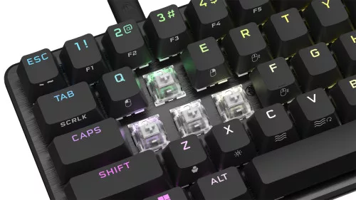 CORSAIR K65 PRO MN BLK OPX SILVER Gamer billentyűzet