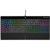 Corsair K55 RGB PRO XT Gaming Keyboard, Backlit Per-Key RGB LED, Rubberdome