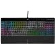 Corsair K55 RGB PRO XT Gaming Keyboard, Backlit Per-Key RGB LED, Rubberdome