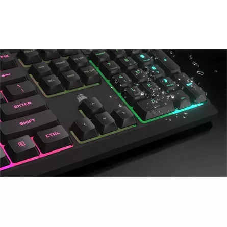 CORSAIR K55 CORE RGB Gamer Billentyűzet, szürke
