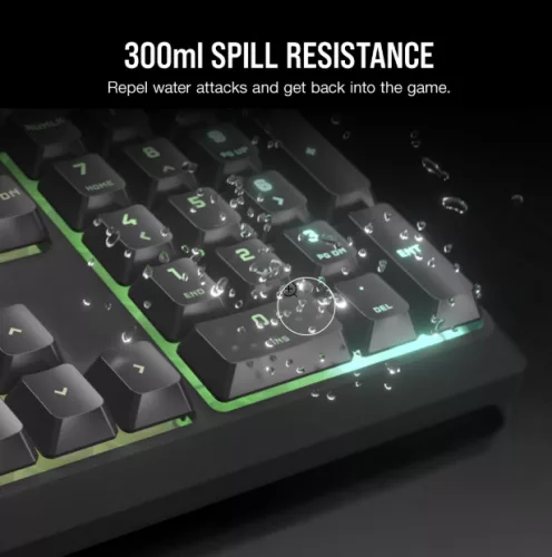 CORSAIR K55 CORE RGB Gamer Billentyűzet, szürke