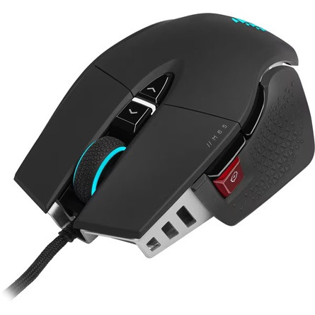 Corsair M65 RGB ULTRA Gaming Mouse, Backlit RGB LED, Optical, Silver ALU, Black
