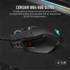 Corsair M65 RGB ULTRA Gaming Mouse, Backlit RGB LED, Optical, Silver ALU, Black