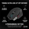 Corsair M65 RGB ULTRA Gaming Mouse, Backlit RGB LED, Optical, Silver ALU, Black