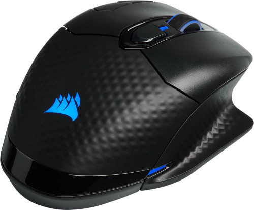 Corsair DARK CORE RGB PRO, Wireless FPS/MOBA Gaming Mouse with SLIPSTREAM Technology, Black, Backlit RGB LED, 18000 DPI, Optical (EU version)