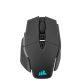 Corsair M65 RGB ULTRA WIRELESS Gaming Mouse, Backlit RGB LED, Optical, Silver ALU, Black