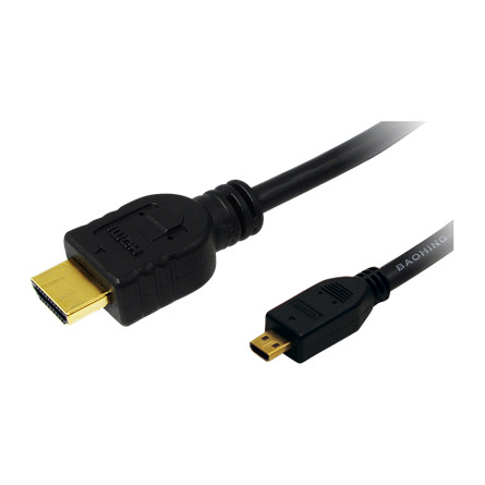 LogiLink HDMI -> HDMI micro D M/M video jelkábel 1m fekete