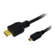 LogiLink HDMI -> HDMI micro D M/M video jelkábel 1m fekete