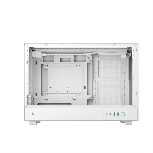 DeepCool Számítógépház - CH260 WH (fekete, Mini-ITX/Micro ATX (BTF), 2xUSB3.0, Type-C, fehér)
