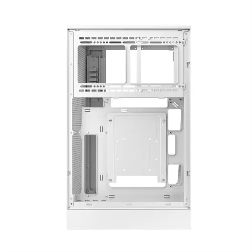 DeepCool Számítógépház - CH270 DIGITAL WH (fekete, Mini-ITX/Micro-ATX (BTF), 2xUSB3.0, Type-C, fehér)