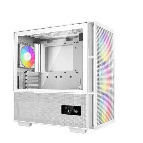 DeepCool Számítógépház - CH560 Digital WH (fehér, 3x14cm + 1x12 venti, Mini-ITX / Micro-ATX / ATX / E-ATX, 2xUSB3.0)