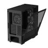 DeepCool Számítógépház - CH560 (fekete, ablakos, 3x14cm +1x12cm ventilátor, Mini-ITX / Mico-ATX / ATX / E-ATX, 2xUSB3.0)