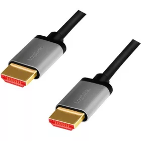   LogiLink HDMI 2.1 -> HDMI 2.1 M/M video kábel 3m fekete-ezüst