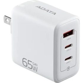 ADATA Fali gyorstöltő, GaN, Fehér, 65W