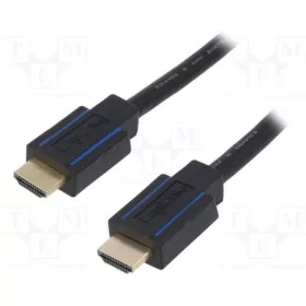 LogiLink HDMI 2.0 M/M video jelkábel 3m fekete premium