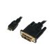 LogiLink KAB LogiLink CHM002 mini HDMI-DVI-D kábel - 1m