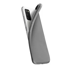   Cellularline Samsung A02s CELLULARLINE CHROMA szilikon telefonvédő matt, mikrofiber plüss belső, FEKETE