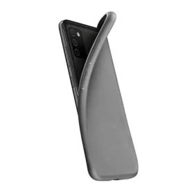   Cellularline Samsung A03s CELLULARLINE CHROMA szilikon telefonvédő matt, mikrofiber plüss belső, FEKETE