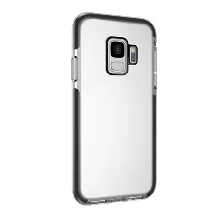 Blautel Samsung S9 4-OK szilikon telefonvédő ütésállóság, légpárnás keret, FEKETE