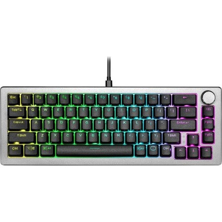 Cooler Master CK720 65% USB magyar gaming Kailh Box V2 Red mechanikus billentyűzet szürke-fekete (Space Gray)