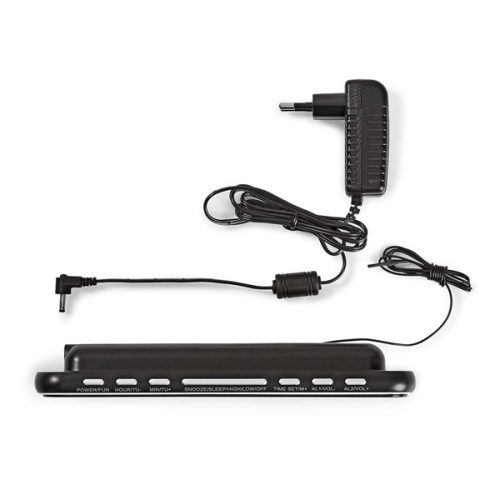 Nedis CLAR004BK digitális óra beépített AM/FM rádióval