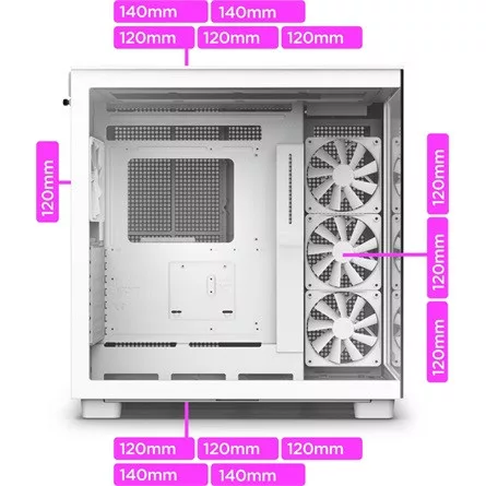 NZXT HÁZ NZXT Midi - H9 Elite - Matt fehér - CM-H91EW-01
