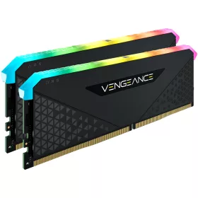   CORSAIR DDR4 32GB (2x16GB) 3200MHz Vengeance RS RGB RAM, fekete