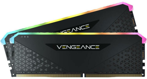 CORSAIR DDR4 64GB (2x32GB) 3600MHz Vengeance RS RGB RAM, Fekete