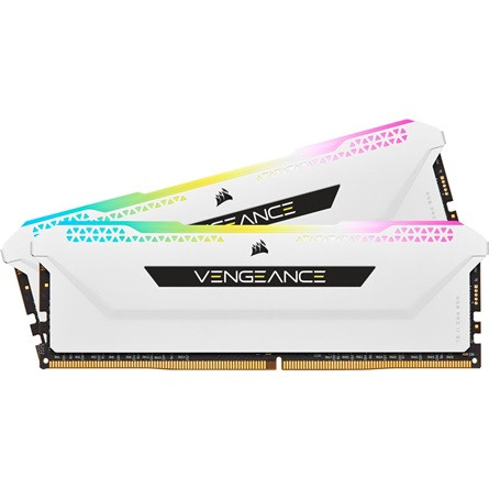 Corsair Vengeance RGB Pro SL 16GB 3200MT/s DDR4 memória CL16 Kit of 2 fehér RGB