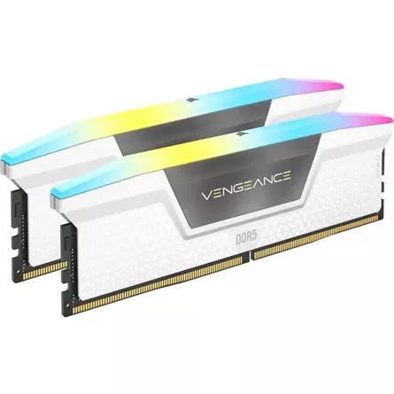 CORSAIR DDR5 5200MHz 32GB (2x16GB) XMP VENGEANCE RGB RAM, fehér