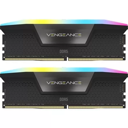 CORSAIR DDR5 5600MHz 32GB (2x16GB) XMP VENGEANCE RGB RAM, fekete