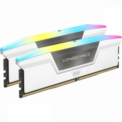 CORSAIR DDR5 6000MHz 32GB (2x16GB) XMP VENGEANCE RGB RAM, fehér