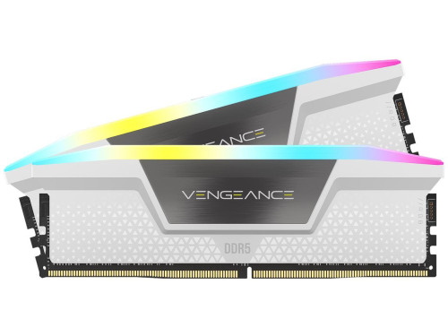 CORSAIR DDR5 6000MHz 32GB (2x16GB) XMP VENGEANCE RGB RAM, fehér