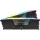 CORSAIR DDR5 7200MHz 32GB (2x16GB) XMP VENGEANCE RGB RAM, fekete