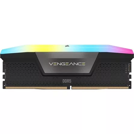 CORSAIR DDR5 7200MHz 32GB (2x16GB) XMP VENGEANCE RGB RAM, fekete