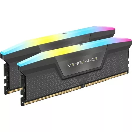 CORSAIR  DDR5 64GB (2 x 32GB) XMP VENGEANCE RGB IRAM, szürke