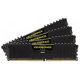 CORSAIR DDR4 128GB (4x32GB) 2666MHz Vengeance LPX RAM, Fekete