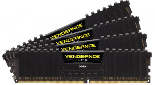 CORSAIR DDR4 128GB (4x32GB) 3200MHz Vengeance LPX RAM, Fekete