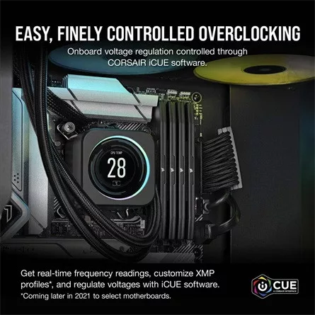 CORSAIR DDR5 5200MHz 16GB (1x16GB) XMP VENGEANCE RAM, fekete
