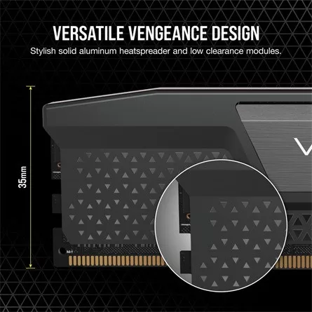 CORSAIR DDR5 5200MHz 16GB (1x16GB) XMP VENGEANCE RAM, fekete
