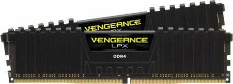 CORSAIR DDR4 32GB (2x16GB) 3600MHz Vengeance LPX RAM, fekete