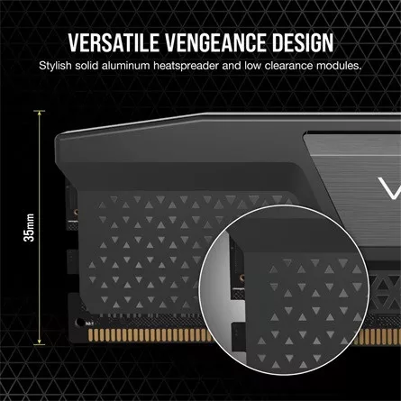 CORSAIR DDR5 5600MHz 96GB (2x48GB) XMP VENGEANCE RAM, fekete